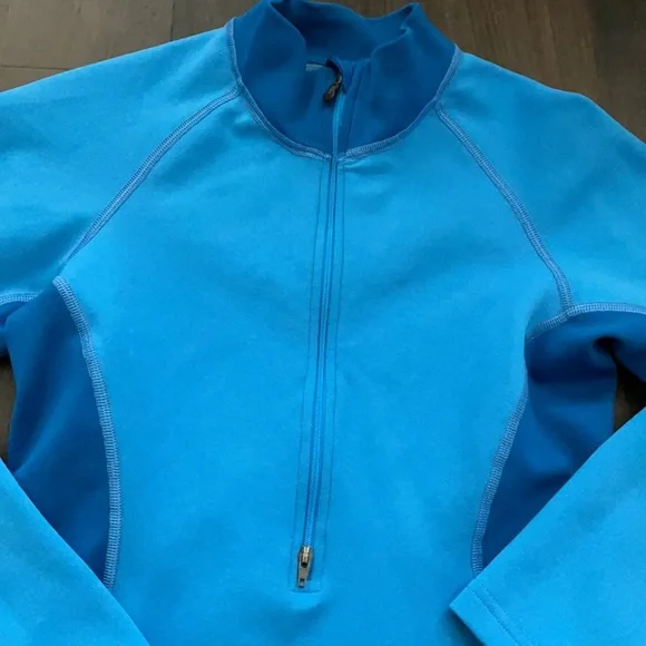 Patagonia 2-Way Zip Jacket Blue XS Wool Blend Outdoor Fitted - Picture 3 of 6